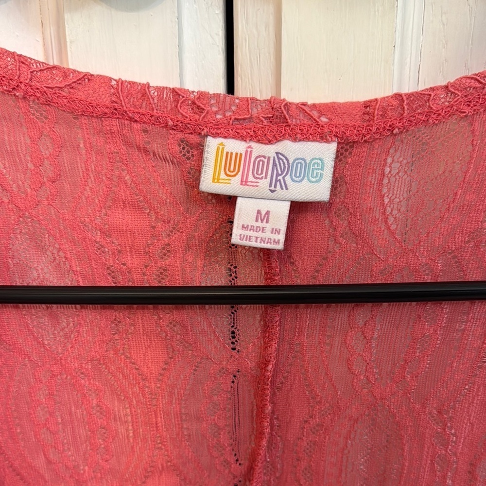 LuLaRoe Coral Lace Open Cardigan. Size M. Bohemian festival romantic - Picture 2 of 7